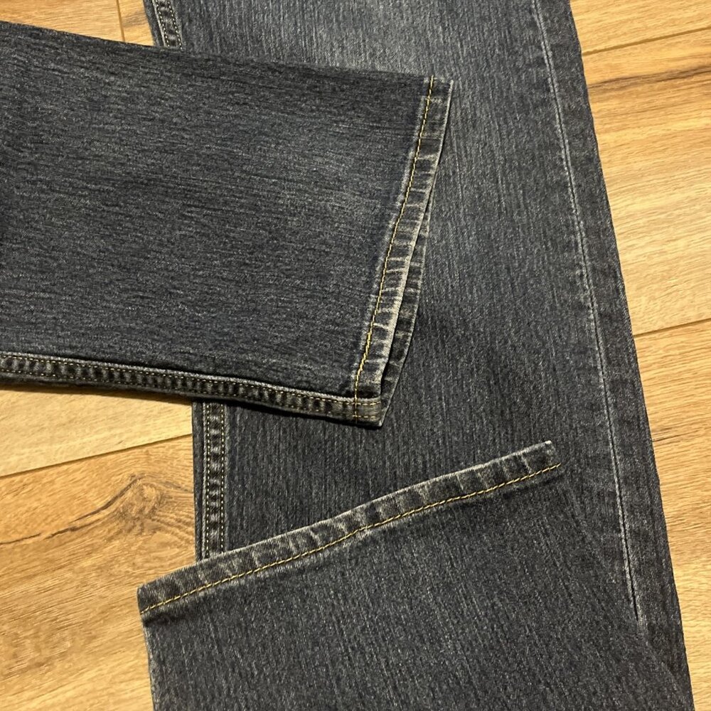 Men's Levis 505 Regular Fit Denim Jeans SZ 36x34 Blue Stretch Modern Red Tab - Picture 7 of 12